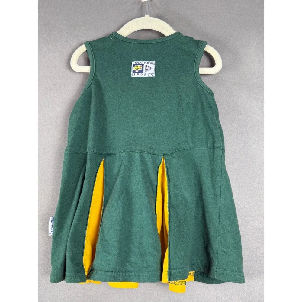 Mighty-Mac Green Bay Packers Dress Kids 4T Green Gold NFL Cheer Skirt
